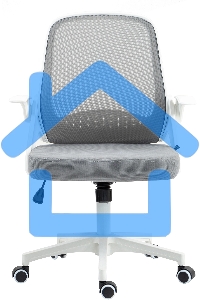 Кресло компьютерное Cactus CS-WMC212-GY белый/серый, сетка/ткань