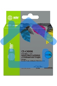 Картридж струйный Cactus CS-C4908 №940 пурпурный (30 ml) для HP OfficeJet PRO 8000/8500
