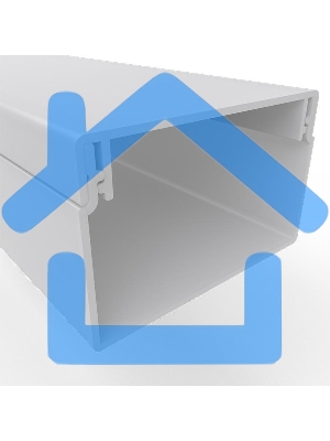 Кабель-канал 60х40 L2000 бел. Rexant 28-6040-2