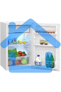 Холодильник Nordfrost NR 403 W белый однокамерный 100/11 л морозилка сверху