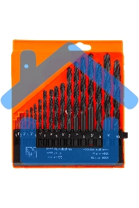 Набор сверл по металлу, 1-10 мм (через 0,5 мм), HSS, 19 шт, пласт. бокс, цилин. хвостовик Sparta