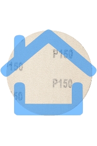 Круг абразивный на ворсовой подложке под 