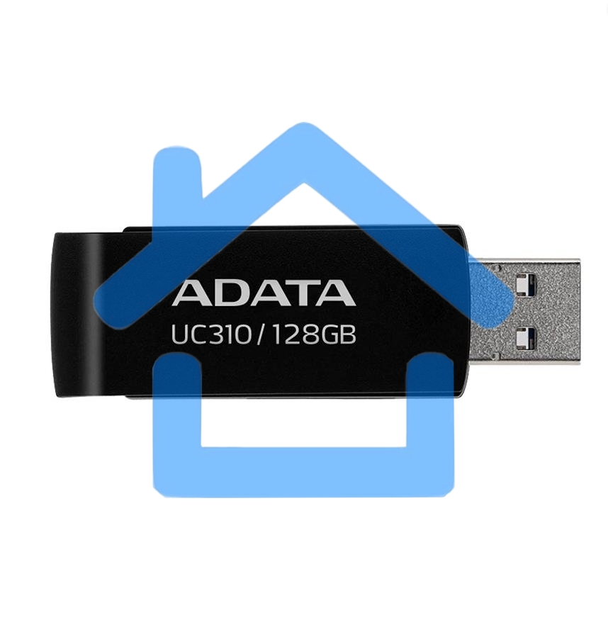 Флешка USB ADATA UC310 (UC310-128G-RBK), 128 Gb, USB 3.2 Gen 1, R/W 100/30, черный