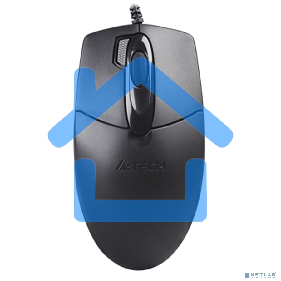 Мышь проводная A4Tech OP-730D черный, 1200 dpi, USB, кнопки - 4