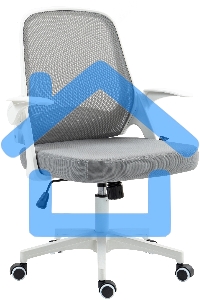 Кресло компьютерное Cactus CS-WMC212-GY белый/серый, сетка/ткань