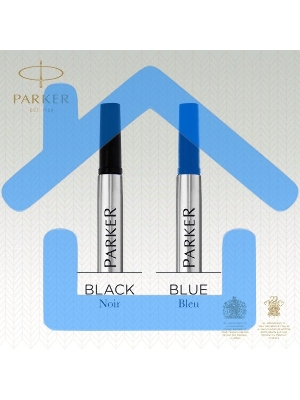 Стержень роллер Parker Quink Z01 (CW1950327) M 0.7мм, синие чернила, блистер (2шт)