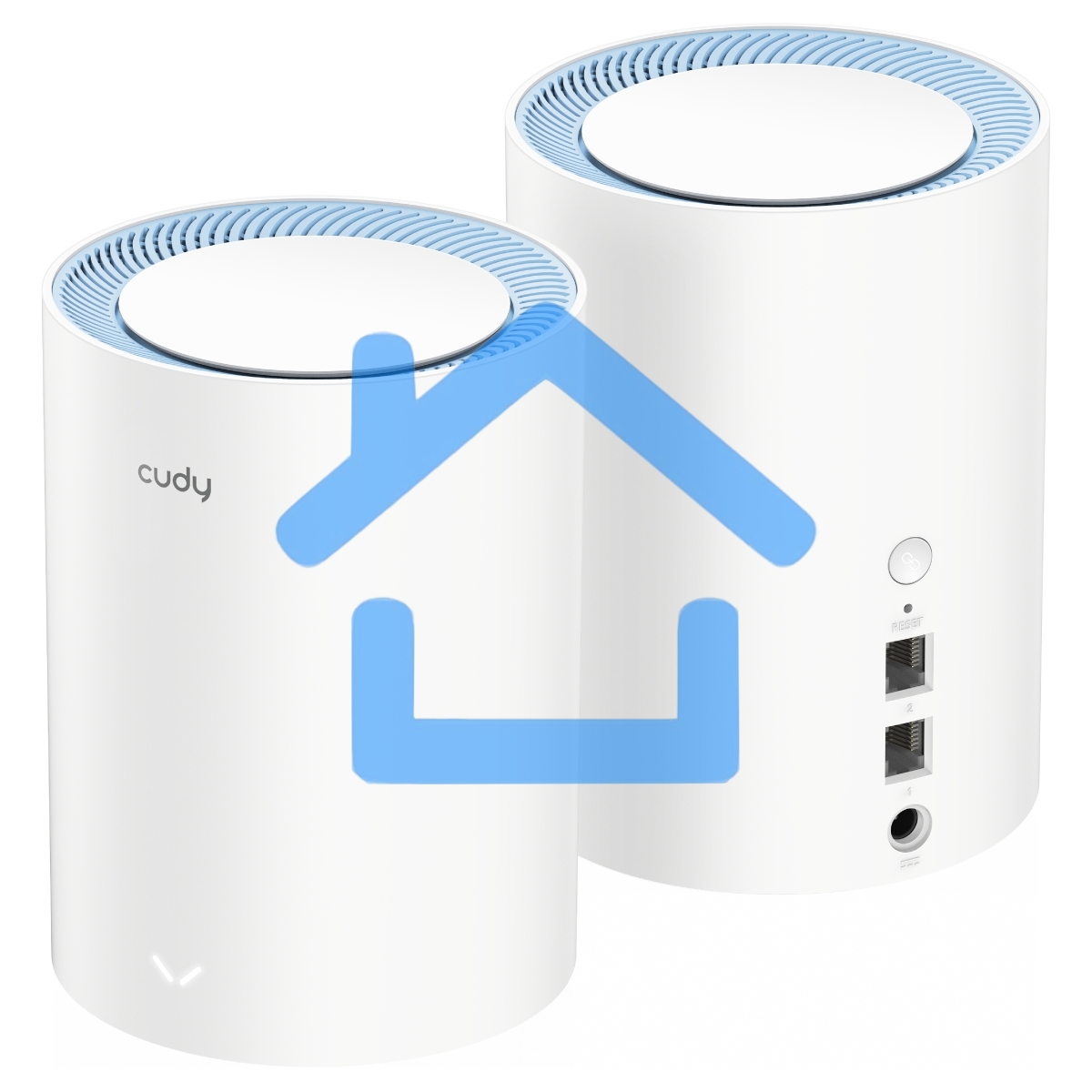 Бесшовный Mesh роутер Cudy M1200 (M1200 2-PACK) AC1200 Wi-Fi белый (упак.:2шт)