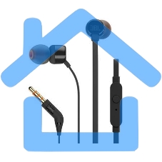 Наушники проводные JBL T110 черный