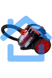 Пылесос Centek CT-2531 (красн/черн) мультициклон 1800/350Вт, стакан 1,5 л, телескоп металл. трубка