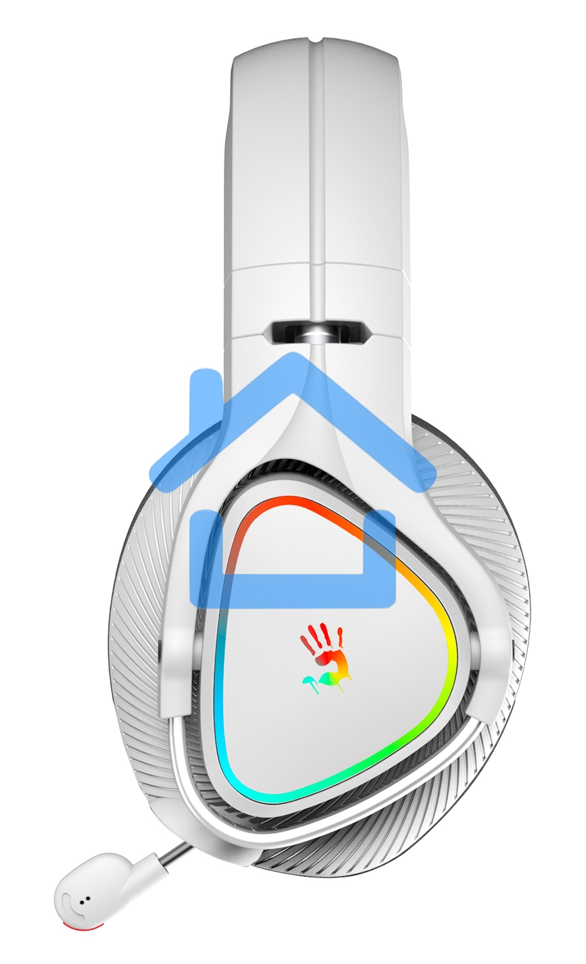 Наушники с микрофоном A4Tech Bloody MR710 серый BT оголовье (MR710 GREY)