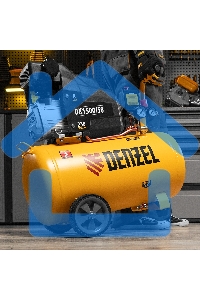 Компрессор Denzel воздушный DK1500/50,Х-PRO 1,5 кВт, 230 л/мин, 50 л 58064