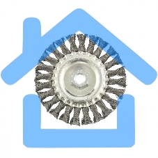 Щетка Matrix для УШМ 125 мм, М14, плоская, крученая проволока 0,35 мм