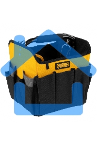 Переноска для инструмента, 260х240х300 мм, 22 кармана, наплечный ремень Denzel