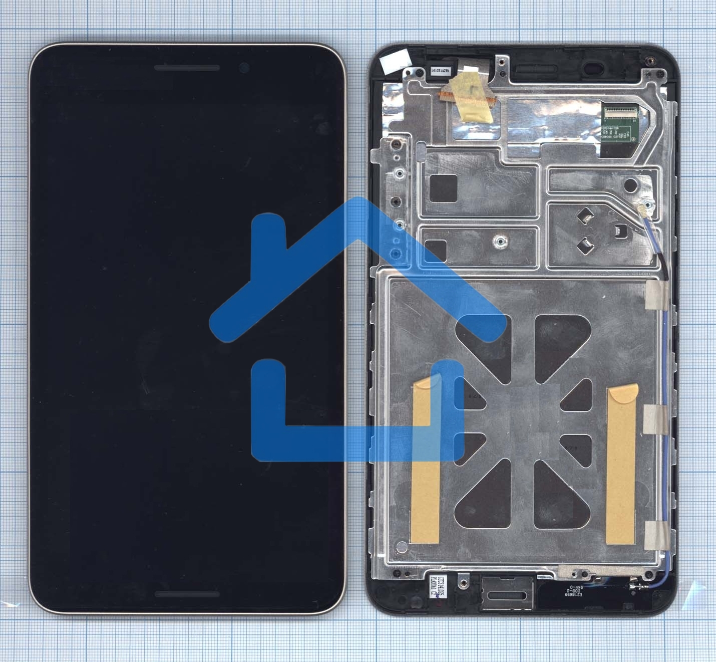 Модуль (матрица + тачскрин) для Asus FonePad 7 FE375CXG черный с рамкой
