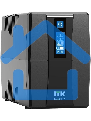 Источник бесперебойного питания Line-interactive 600ВА/360Вт, фаза 1/1, LCD дисплей, с АКБ 1х7AH, USB-порт