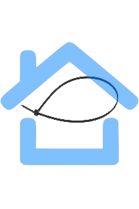 Хомут-стяжкa нейлоновая с тройным замком Rexant 250x3,6 мм, черная, упаковка 100 шт.