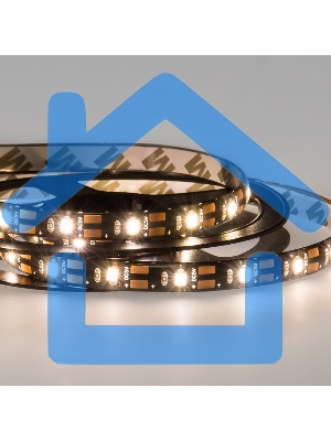 Лента светодиодная с USB коннектором 5 В, 8 мм, IP65, SMD 2835, 60 LED/m, цвет свечения теплый белый (3000 K)