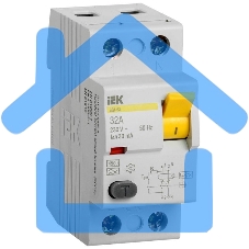 Выключатель дифференциального тока (УЗО) Iek MDV11-2-032-030 ВД1-63 2Р 32А 30мА тип А ИЭК