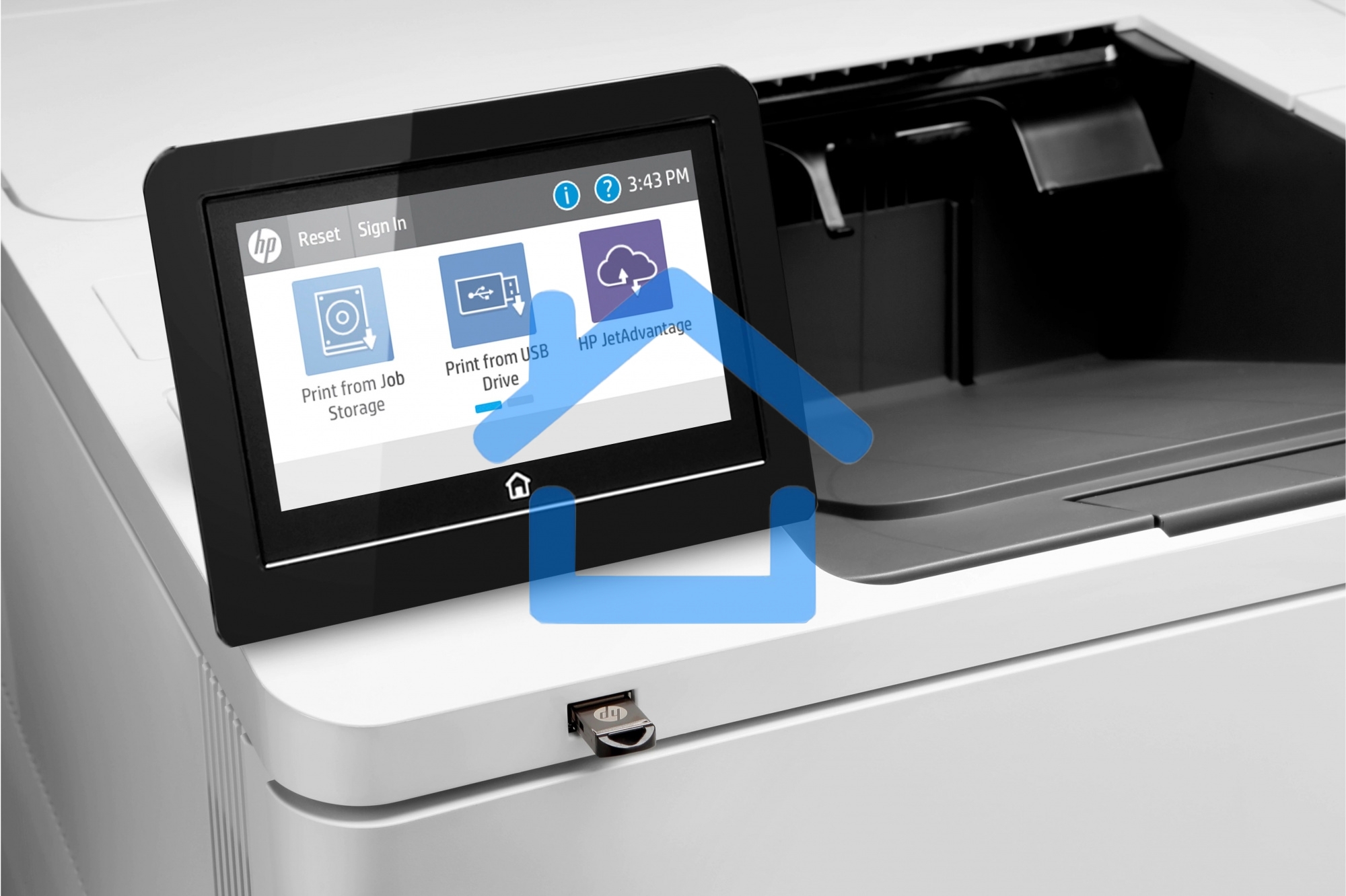 Принтер лазерный HP LaserJet Enterprise M611dn (7PS84A), A4, ч/б, печ. до 61 стр/мин., 1200 x 1200 dpi, USB, RJ-45