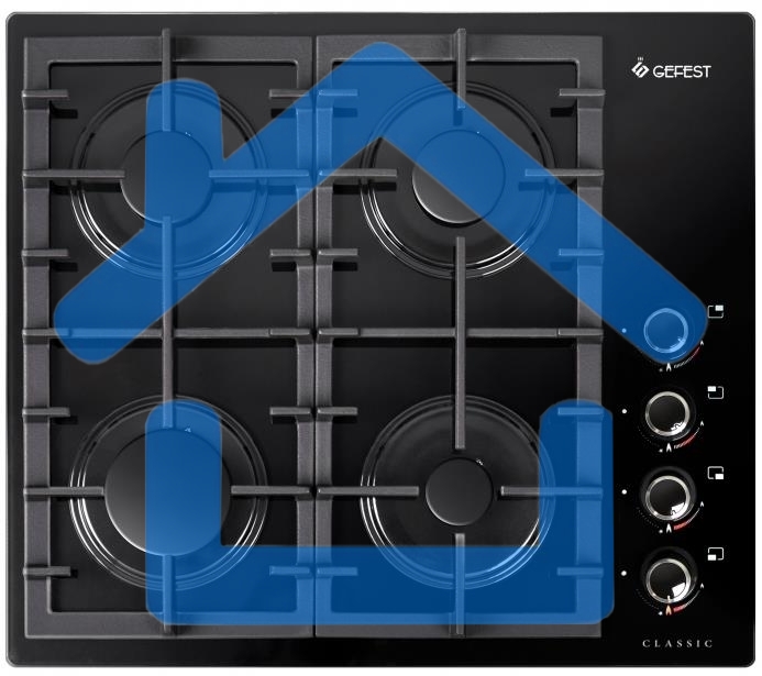 Газовая варочная поверхность SG SVN 2230 C3 14802001 Gefest