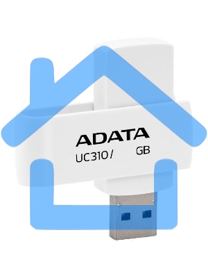 Флешка USB ADATA UC310 (UC310-128G-RWH), 128 Gb, USB 3.2 Gen1, R/W 100/30, белый