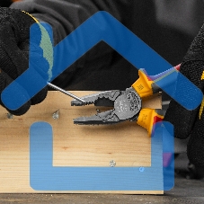 Плоскогубцы комбинированные, диэлектрические трехкомпонентные рукоятки до 1000 В, 180 мм Denzel