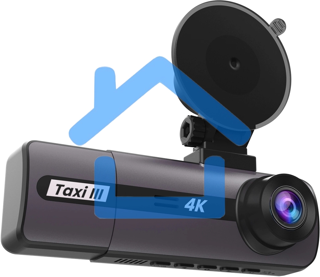 Видеорегистратор Silverstone F1 Taxi 3 4K черный 2160x3840 2160p 140гр.