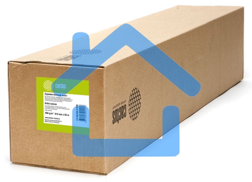 Холст Cactus CS-MC260-61030 610мм-30м/260г/м2/белый матовое синтетика для струйной печати втулка:50.8мм (2