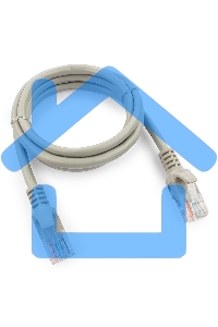 Патч-корд UTP Cablexpert кат.5e, 1м, литой, многожильный (серый)