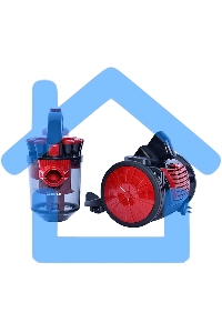 Пылесос Centek CT-2531 (красн/черн) мультициклон 1800/350Вт, стакан 1,5 л, телескоп металл. трубка