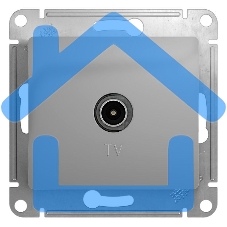 Механизм розетки TV 1-м СП Glossa оконечной 1DB алюм. SchE GSL000391