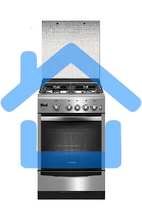 Плита газовая Gefest ПГ 5100-04 0004 серебристый, конфорок 4 шт, духовка 52 л, 50 см x 85 см x 58.5 см