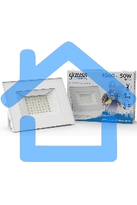 Прожектор светодиодный Gauss Elementary 50W 3510lm IP65 6500К белый