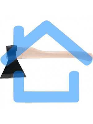 Топор кованый, в сборе, 1100/1500 г, деревянное топорище, 500 мм, Б, (Ижевск) Россия