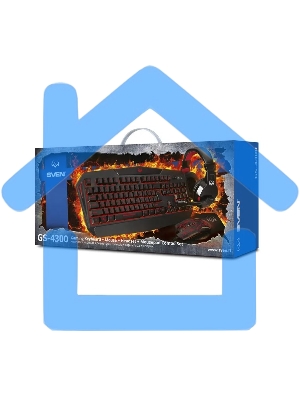 Игровой комплект SVEN GS-4300 клавиатура+мышь+гарнитура+коврик