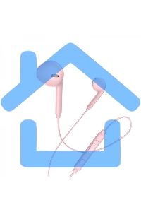 Наушники проводные вставки с микрофоном Hoco M55 розовый