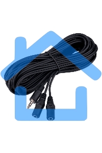 Кабель-разветвитель аудио Cablexpert CCA-415-5M-N, Jack 3.5(M) 3pin/2xJack 3.5(F), 5м, черный, пакет