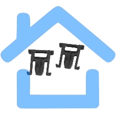 Шарниры (петли) крышки сканирования HP LJ M1536 (CE538-40006) 2шт OEM