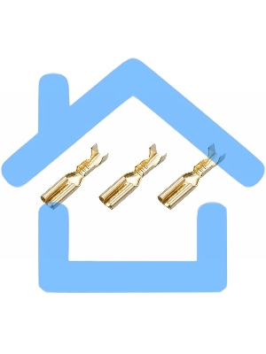 Клемма плоская гнездо 3.6 мм 1-1.5 мм² (РП-м 1.5-(2.8)) Rexant
