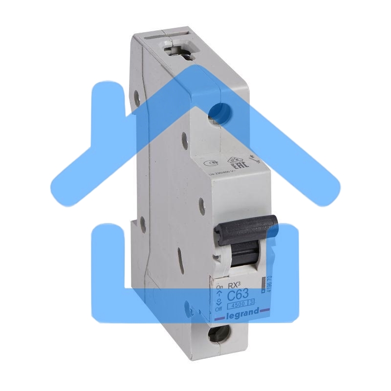 Выключатель автоматический Legrand 419670 RX3 4,5кА 63А 1П C