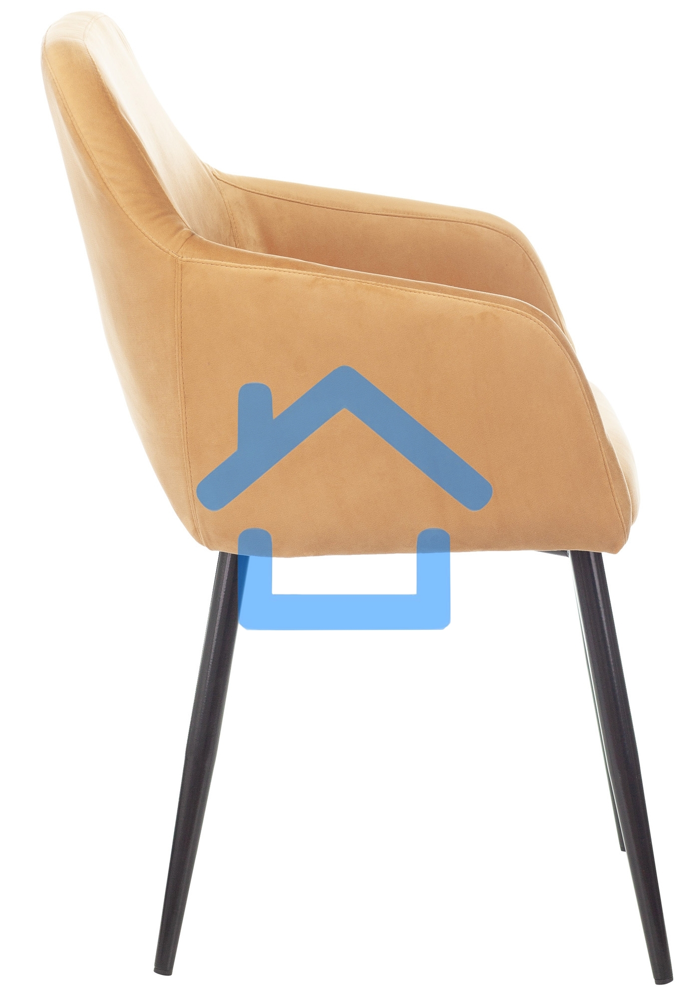 Кресло офисное Бюрократ CH-380F янтарный Italia 9, на ножках, металл черный