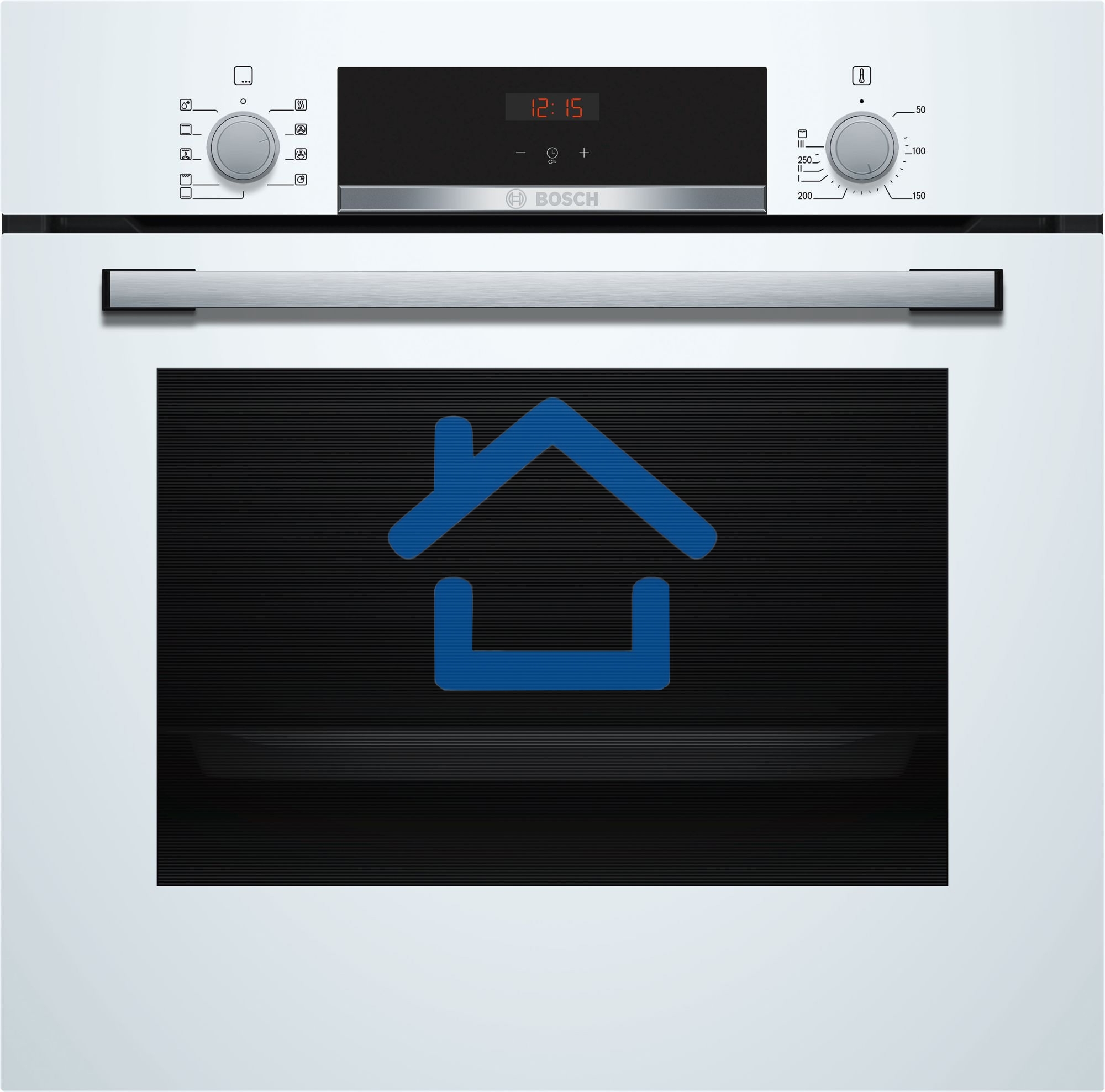 Духовой шкаф Bosch HBF534EW0Q Встраиваемый электрический духовой шкаф 60 x 60 cm белый, 66 л, Размеры прибора (мм) 595 x 594 x 548 mm