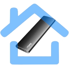Внешний SSD Netac Z SLIM, 1TB, USB 3.2 Gen 2 Type-C, R/W 550/480, черный