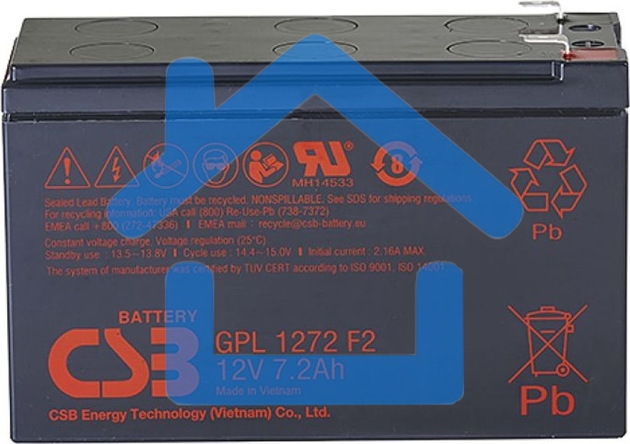 Аккумулятор CSB GPL1272 F2FR (12V 7.2Ah )