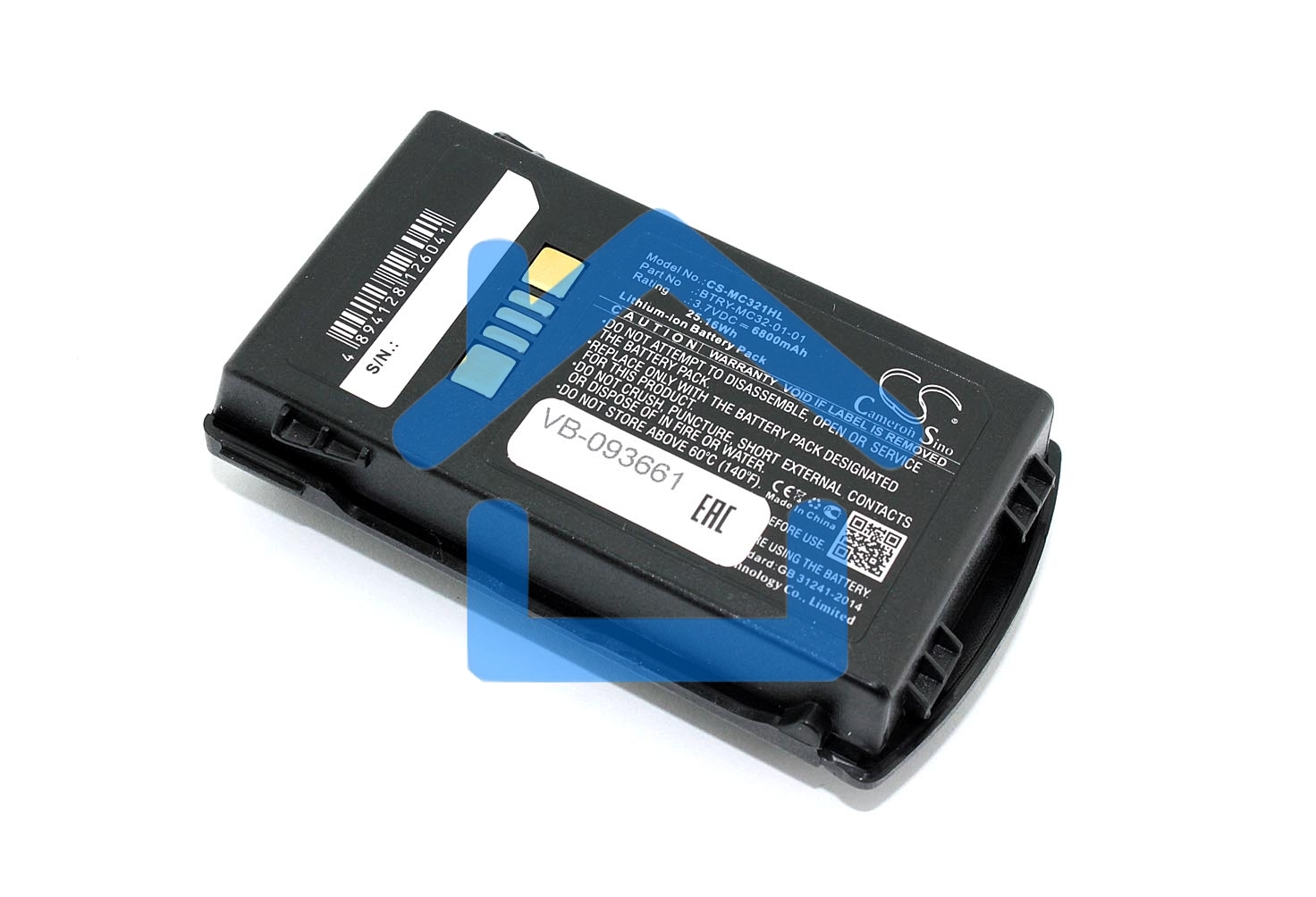 Аккумуляторная батарея CameronSino CS-MC321HL для терминала сбора данных Zebra MC3300 MC3200 MC32N0 6800mAh