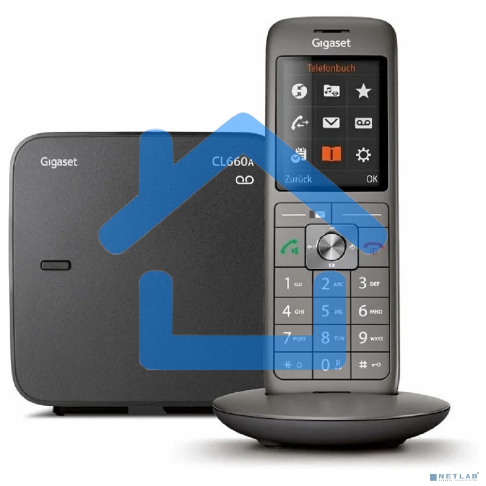 Р/Телефон Dect Gigaset CL660A черный автооветчик АОН