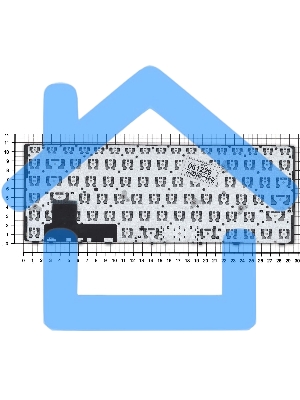 Клавиатура для ноутбука HP EliteBook Folio 9470M черная с серебристой рамкой без указателя