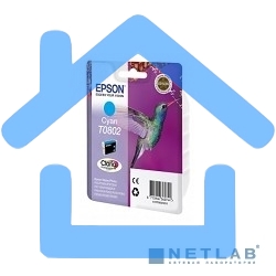 Картридж струйный Epson C13T08024011 голубой для Epson St PhP50/PX660/PX720WD (330стр.)