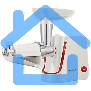 Мясорубка электрическая АКСИНЬЯ КС-2002 белый с красным: 2000 Вт + НАСАДКА ДЛЯ ТОМАТОВ (4)+ПОДАРОК