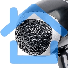 Фен для волос Galaxy Line GL 4334, черный, 2100 Вт, 2 скорости потока воздуха, 3 температурных режима, функция 